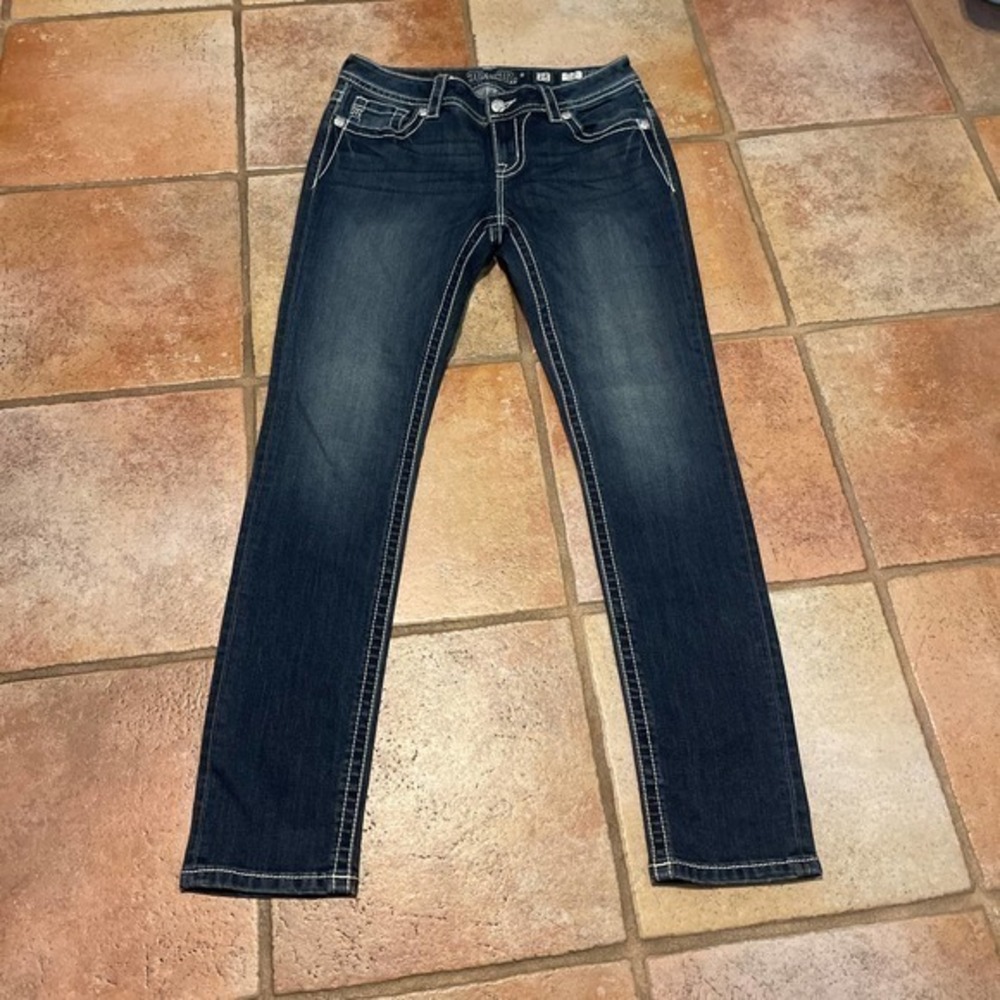 Miss me mid rise skinny jeans, size 28